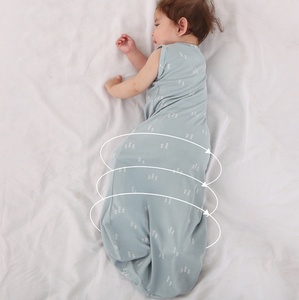 Kantong Tidur Bayi Serat Kapas Organik Bambu dengan Ritsleting 2 Arah, Motif Kotak-kotak, Bernapas, Bersertifikasi OEKO-TEX untuk Balita - Product Image 3