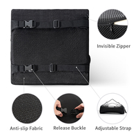 Coussin de dossier ergonomique 2026 en mousse à mémoire de forme et gel PU, lavable, antidérapant, pour soulager les douleurs lombaires, avec housse en maille pour le soutien de la colonne vertébrale