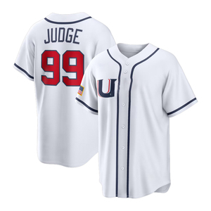 Nueva Camiseta de Béisbol de EE. UU. 2026 para Hombre, 99 Aaron Judge, 24 Bryce Harper, 30 Skenes, Bordada, Transpirable, Venta al Por Mayor - Product Image 3