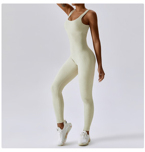 2025 nuova tuta da Yoga senza cuciture da donna per il Fitness sportivo senza schienale a vita stretta aderente aderente elasticizzata <span class=keywords><strong>abiti</strong></span> da allenamento - Product Image 6