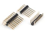 Conector de 1x pin de 2.54mm, 1.27mm, 2.00mm SMD SMT, conector macho de 90 grados de doble aislamiento de una sola fila, pin de cabezal de 2.54 para placa de componentes de computadora