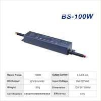 YSD-BS : Achat direct, driver LED étanche 12V/24V 100W, IP67, entièrement scellé, protection contre les surcharges et les surtemperatures, certifié CE