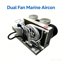 Climatiseur marin automatique CHLEE Luxury Yacht Chiller 36000 BTU 220V 380V R410A avec compresseur Copeland Scroll double