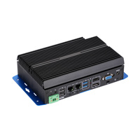 Nueva PC Industrial Integrada Sin Ventilador, Pentium 7505, 2xDDR4, 2*LAN, 4*COM, Triple Pantalla, 4G LTE, para Control de Automatización Industrial