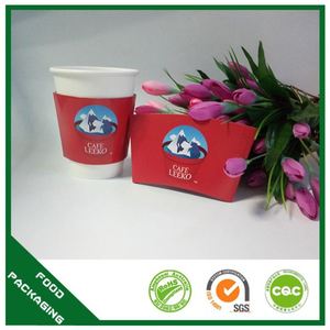 Tienda <span class=keywords><strong>de</strong></span> alimentos utilice papel Kraft manga taza <span class=keywords><strong>de</strong></span> café con el logotipo y tapas - Product Image 2