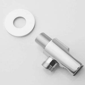 Wall Supply Elbow with <b>Hand</b> Shower Holder Brass 1/2 Inch Shower Hose Connector Round Wall Mount Drop Union Water Outlet - Product Image 5