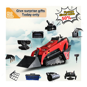 จัดส่งฟรีมินิลื่นไถล steer 1000 1250 1500 แทร็กรถตักลื่นไถล steer สิ่งที่แนบมากับสําหรับลื่นไถล steer EPA ดีเซลเครื่องยนต์ - Product Image 1