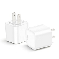 Cargador Portátil HNT 12W Mini 5V 2A 2.4A PD Tipo C con Enchufe Estadounidense, Certificado por la FCC para Teléfonos Inteligentes