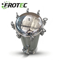 Boîtier de filtre multi-cœurs SUS304 poli miroir avec collier de serrage à dégagement rapide pour système de purification d'eau industrielle
