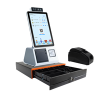 Terminal de bureau 15,6 21,5 23,8 pouces, affichage numérique, borne de commande en libre-service, écran tactile, kiosque de paiement avec support de bureau