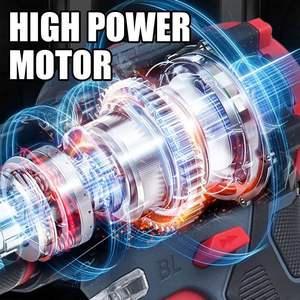 Cacciavite Elettrico e Trapano <span class=keywords><strong>Avvitatore</strong></span> <span class=keywords><strong>Professionale</strong></span> a Batteria al Litio <span class=keywords><strong>Brushless</strong></span> per Cemento Senza Fili - Product Image 6