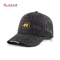 4UGEAR Custom Blank Laser Hole Gorras 5 Panel Rubber Patch Mesh Trucker Hats Snapback Caps for Man 4U Factory with Custom logo