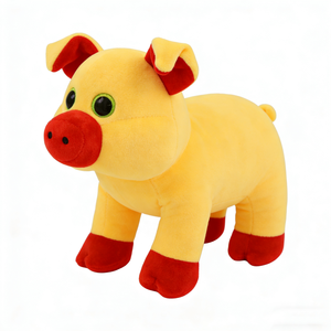 Peluche de cerdo personalizado, peluche de cerdo amarillo, muñeco de cerdo adorable, peluche de animal de granja - Product Image 5
