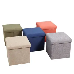 Multi Functional Folding Furniture Storage Sit Stool Sundries Toys Sorting Fabric Box Big Mouth Storage Chairs