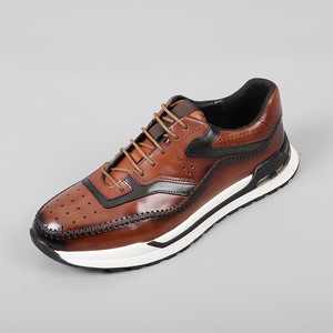 Chaussures Décontractées pour Homme en Pur Cuir de Vachette Respirant et Doux Anti-Odeurs Style Marche pour <span class=keywords><strong>Amazon</strong></span> Explosions-Luck - Product Image 6