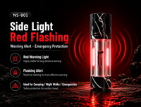 Lampe torche LED rechargeable étanche IP55 avec laser 186 pour le camping, mini lampe UV 395nm en aluminium, faisceau de 300-400M
