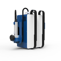Équipement de nettoyage laser portatif 200W pour valise, machine de nettoyage laser pulsé pour l'élimination de la rouille du bois