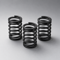 Ressort de compression en acier noir oxydé personnalisé pour équipement industriel, bobine de fil d'acier robuste OEM