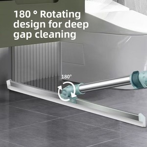 ไม้ถูพื้นแบบแบนพร้อมด้ามจับยืดหดได้ 60 ซม. รุ่น<span class=keywords><strong>ขาย</strong></span>ดีปี 2025 พร้อมแผงสแตนเลส หัวถูแบบเคลื่อนย้ายได้ ไม่สูงเกินไป ถึงเตียง โซฟา <span class=keywords><strong>โต๊ะ</strong></span>ได้ - Product Image 3