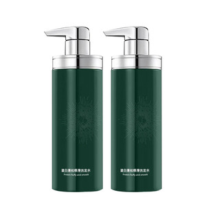 Champú Voluminizador y Suavizante a Base de Proteínas, Líquido, para Todo Tipo de Cabello, Unisex, Botella Verde, OEM - Product Image 3