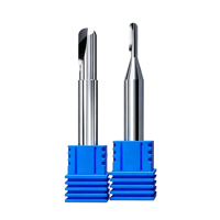 Fraise à bout sphérique CNC PCD diamantée sur mesure OEM ODM, 2 flûtes, queue de 10 mm, 65HRC, pour aluminium, graphite, cuivre