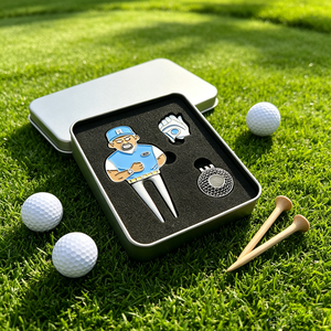 Set de Regalo de <span class=keywords><strong>Golf</strong></span> para Minoristas en Línea: Marcador de Pelota con Impresión por Sublimación, Herramienta Premium para Reparar Divots de <span class=keywords><strong>Golf</strong></span>, Fichas de Póker Híbridas - Product Image 6
