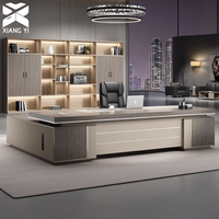 Bureau de direction moderne de luxe convertible et extensible en forme de L avec tiroirs – Mobilier de bureau