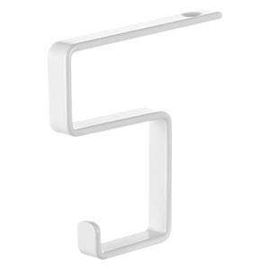FaSoLa Wall Mounted <b>Hook</b> White Single Rectangle Shape <b>Kitchen</b> Cabinet Organizer No Drilling Required - Product Image 1