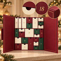 Maßgefertigte Weihnachts-Adventskalender-Box Fabrik 25 Schubladen Starre Geschenkverpackung mit Logo für Kosmetik Schokolade Schmuck Großhandel