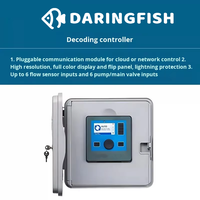 DaringFish Controlador de Riego Inteligente de 16 Vías, Válvula Solenoide Automática para Riego Doméstico, Aspersor Temporizado para Plástico