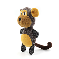 Fabrication de singe tricoté jouet en peluche couinement mâcher interactif jouets à mâcher pour animaux de compagnie pour la formation des chiens nettoyage des dents