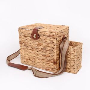 Cesto <span class=keywords><strong>de</strong></span> mimbre pequeño para <span class=keywords><strong>2</strong></span> personas, cesta con tapa - Product Image 6