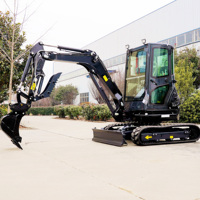 Livraison Gratuite Mini-Pelle Chinoise EPA/EURO 5 avec Moteur Kubota EPA 2 tonnes 1 tonne 1,7 Tonne, Cabine d'Excavatrice, Mini-Pelle à Vendre