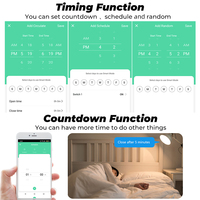 Interrupteur intelligent WiFi Tuya, application Smart Life, contrôleur de relais vocal, module de minuterie, Google Home Alexa, mural, 110V 220V 10A