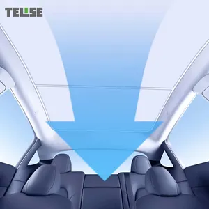 TELISE Großhandel Tesla Elektrostatische Adsorption Sonnenschirm Tesla Model Y Dach Sonnenschirm Panorama-Sonnendach