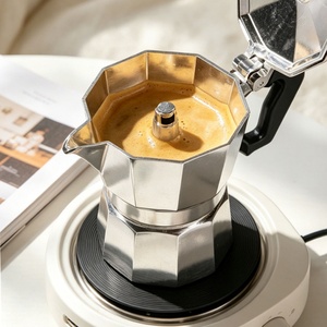 Valve Moka Pot Transparent Italian Concentrated Extraction Octagonal Pot for Household Small Pot - Product Image 2