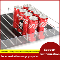 Support à boissons à gravité coulissant avec séparateurs pour réfrigérateur