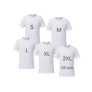 Unisex Sublimation Blank T Shirt White Polyester Shirts Crew Neck Short Sleeve for Sublimation T Shirt Heat Transfer