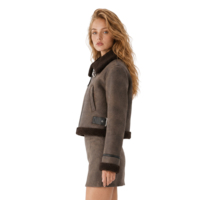 Blouson Bomber Court Femme Boying 2025 Nouvelle Collection Vintage Délavé Streetwear Doublure Polaire Fermeture Éclair Hiver Personnalisé OEM ODM Vente en Gros