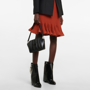 Botines de Mujer sin Cierres con Caña Ancha Plegable a Media Pantorrilla <span class=keywords><strong>Plataforma</strong></span> de Tiburón Tacón de Cuña Punta de Almendra y Candado - Product Image 5