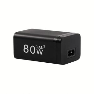 Adaptador de Corriente GaN de 80 Vatios y 4 Puertos, Cargador Rápido de Pared con PD QC 3.0 Tipo C para Viajes, Compatible con iPhone 14 13 12 PRO MAX y Macbook Pro - Product Image 5