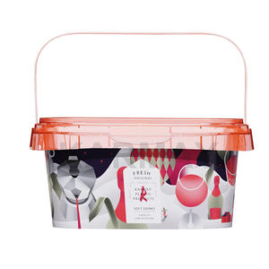 Taza de plástico de yogurt con cuchara en el interior, cuadrada, reciclable, venta al por mayor, 750ml - Product Image 5