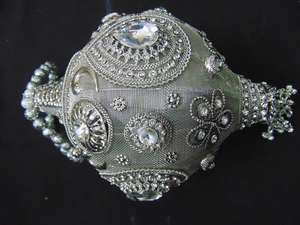 Sac en métal de créateur pour soirée, avec poignée - Product Image 3