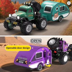 Nouveau camion télécommandé miniature JJRC Q222 Q223 1:64 avec remorque, jouet télécommandé tout-terrain en plastique résistant - Chargeur inclus - Product Image 6