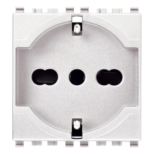 เต้ารับอเนกประสงค์สีขาว 2P+T 16A ความสูง 5.3 ซม. สำหรับใช้ภายในอาคาร - Product Image 1