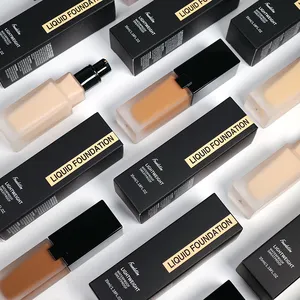 All 154 Color Liquid Foundation Face Makeup Private Label Matte Liquid Waterproof Foundation Make Up Foundation For All Skin