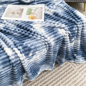 Wholesale Woven Super Soft Flannel Fleece <b>Throw</b> Blanket 100% Polyester Solid Pattern Winter <b>Sofa</b> <b>Cover</b> Anti-Pilling Modern - Product Image 2