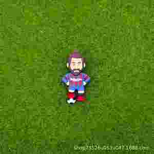 Nuevo Estilo Transfronterizo: Colgante de Muñeco para Llavero, Decoración Colgante de Estrella de Fútbol de Dibujos Animados, Regalo - Product Image 3