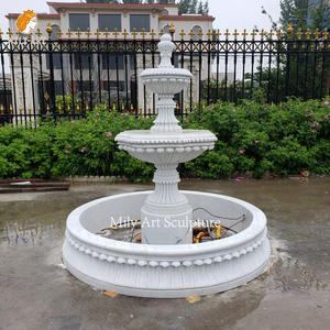 बिक्री के लिए आउटडोर यूरोपीय शैली उद्यान संगमरमर पानी का फव्वारा - Product Image 3