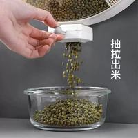 Conteneur de stockage de farine étanche à l'humidité pour cuisine, grande capacité, distributeur de riz